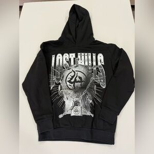 Lost Hills Chained Head/LH015 black hoodie.